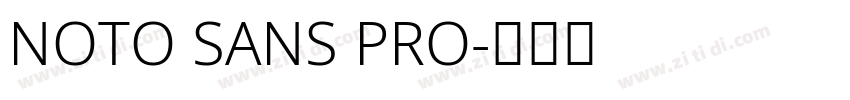 NOTO SANS PRO字体转换